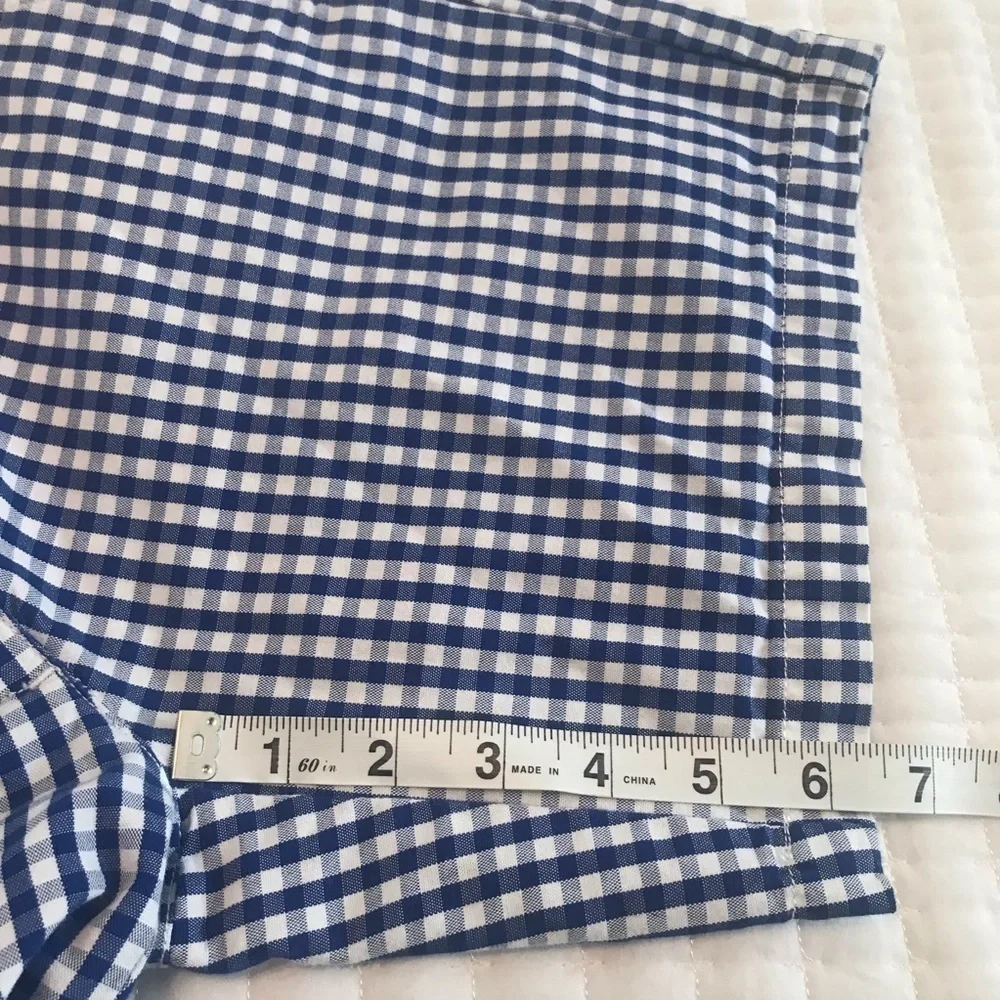 Nautica Women’s Blue Gingham Shorts - Picture 11 of 12